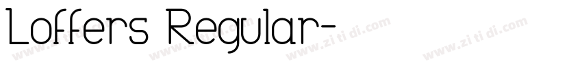 Loffers Regular字体转换